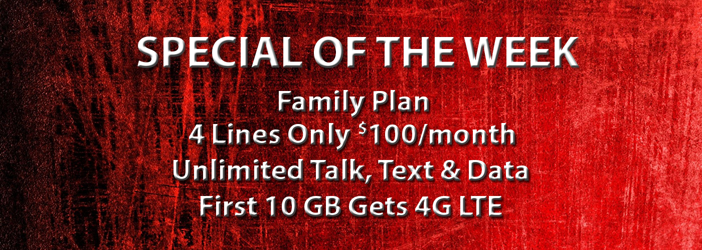 Special of The Week Banner Family Plan