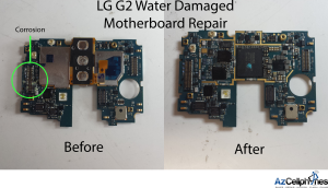 LG G2 Water Damage Before After